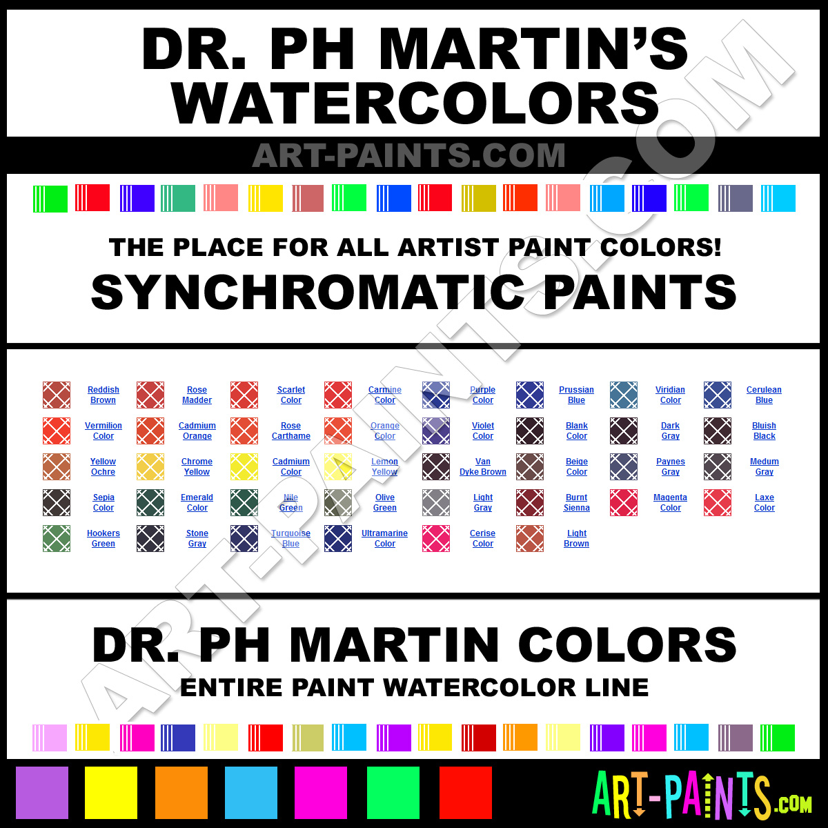 Dr Ph Martins Synchromatic Watercolor Paint Colors - Dr Ph Martins  Synchromatic Paint Colors, Synchromatic Color, Synchromatic Watercolors, Dr  Ph Martins Synchromatic Paint line! 